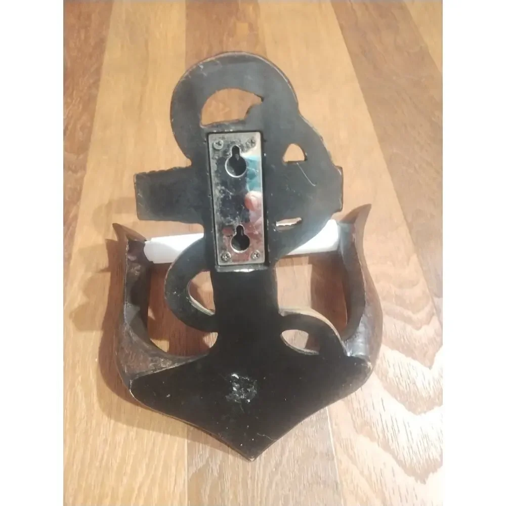 Resin Anchor Toilet paper Holder Nautical Beach Coastal Bathroom Decor Boat
